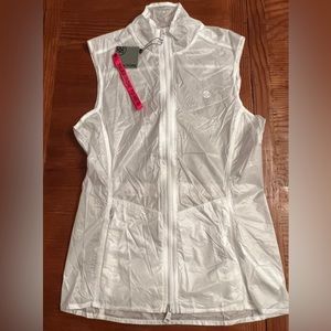 G/Fore Women’s Shell Drawstring Golf  Zip Top Vest. NWT